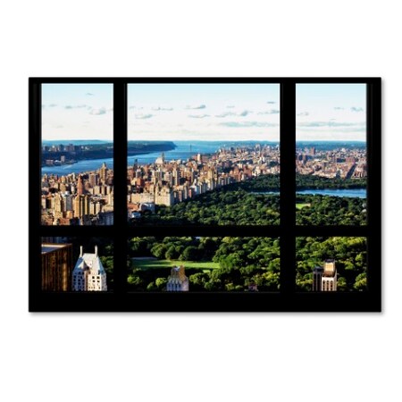 Philippe Hugonnard 'Central Park Window View' Canvas Art,16x24